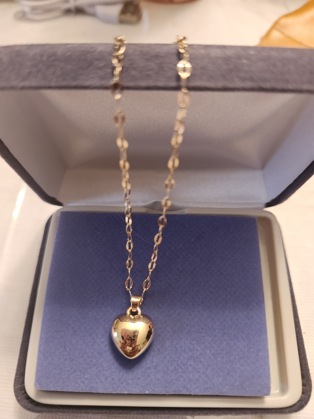Gold Heart Pendant Necklace - Women Jewelry